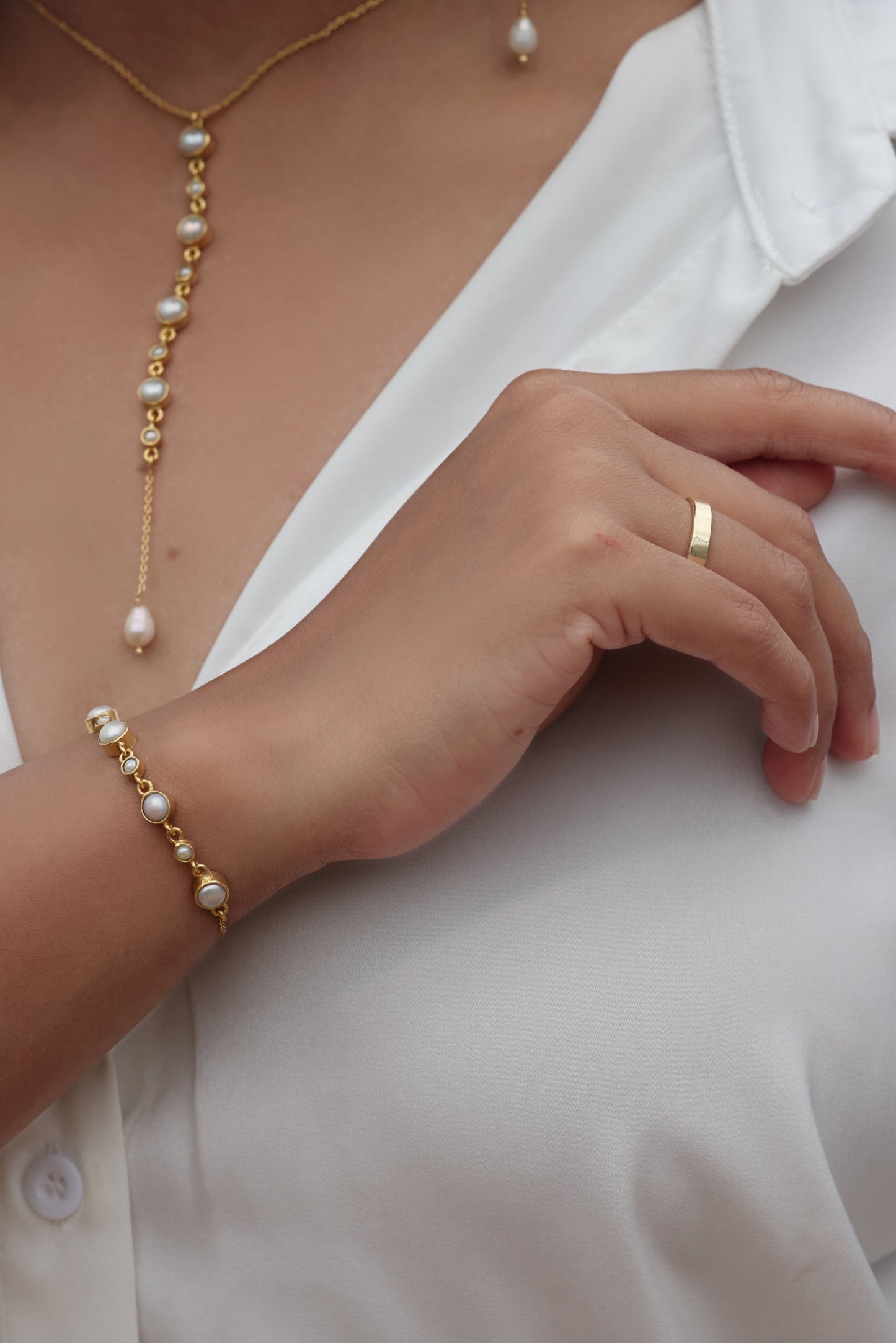 Pearl Chakra Earrings
