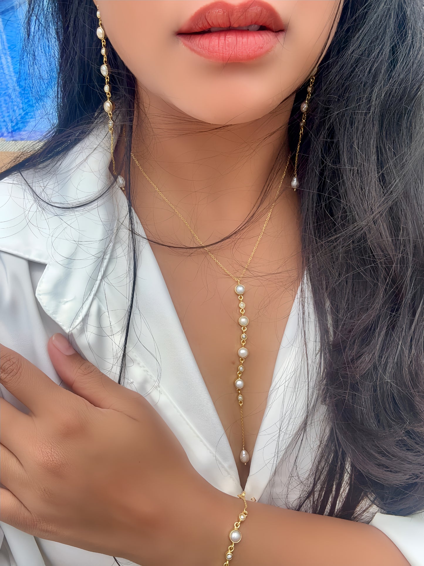 Pearl Chakra Earrings