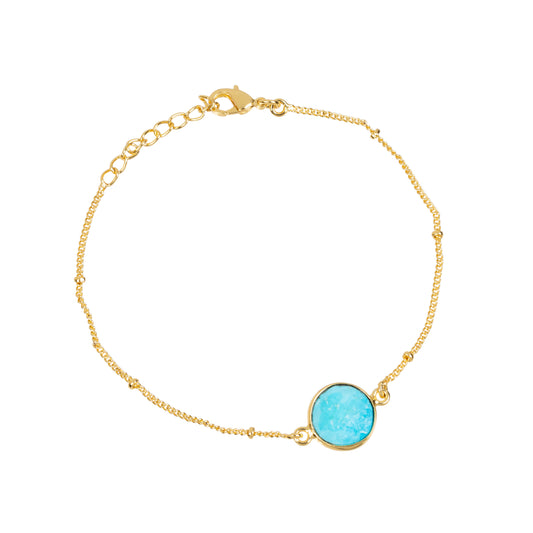 Turquoise Gem Bracelet