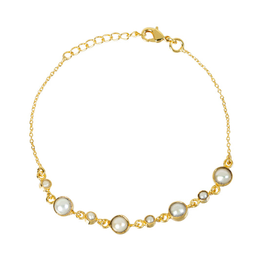 Pearl chakra bracelet