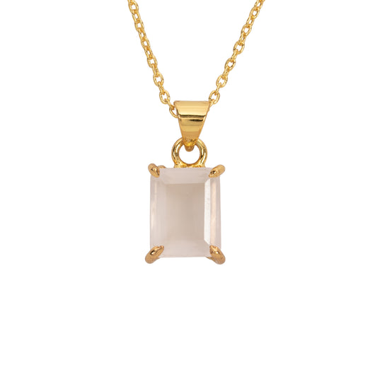 Windsor Rose quartz necklace