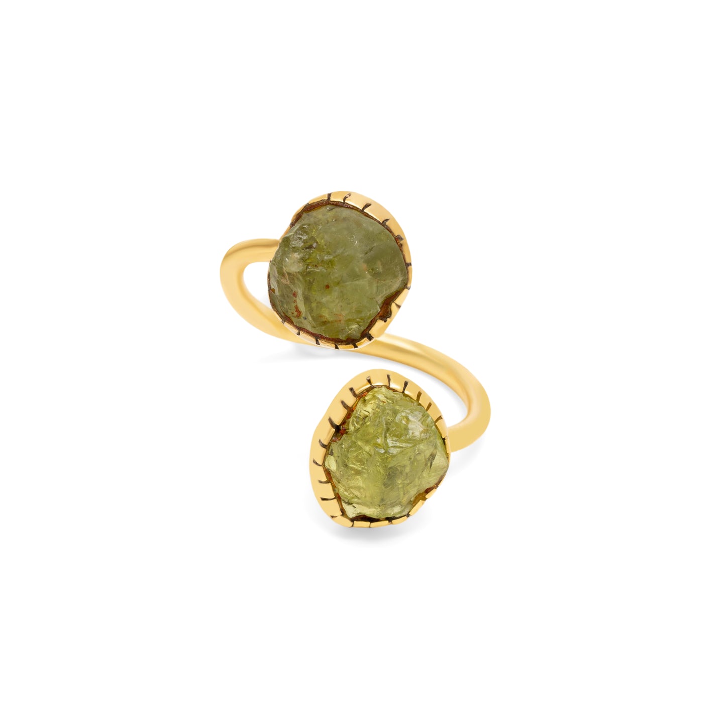Peridot Twins Ring